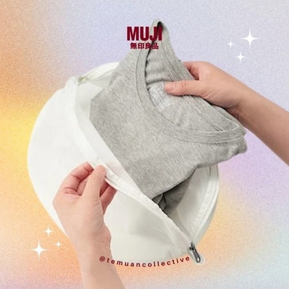 MUJI Polyester Reversible Cushion Mesh Laundry Net