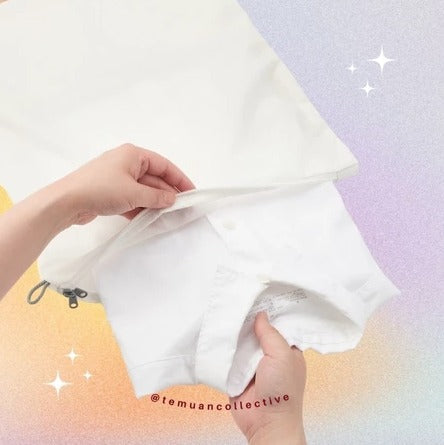 MUJI Polyester Reversible Cushion Mesh Laundry Net