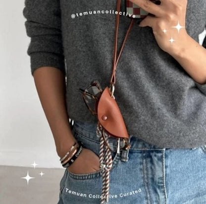 Temuan Collective Minimalist Sunglasses Chain