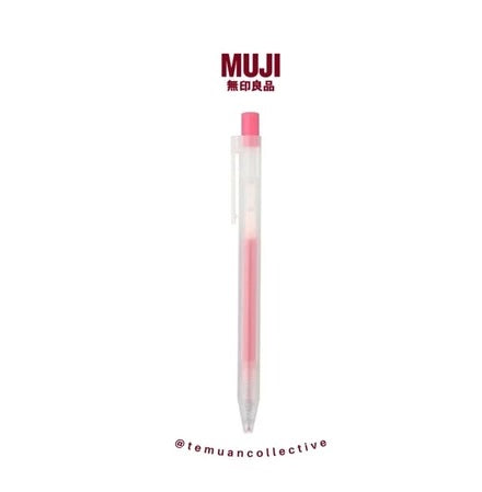 MUJI Smooth Gel Ink Ballpoint Pen Knock Type 0.5