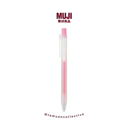 MUJI Smooth Gel Ink Ballpoint Pen Knock Type 0.5
