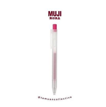 MUJI Smooth Gel Ink Ballpoint Pen Knock Type 0.5