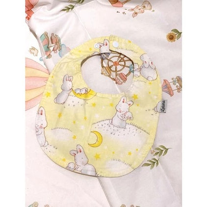 Fabric Round Bibs Baby Neck Burpy Bib Laluna