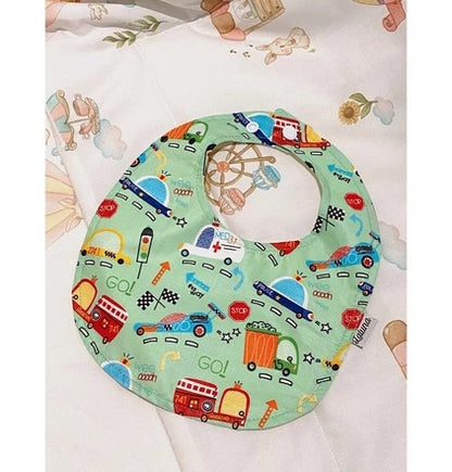 Fabric Round Bibs Baby Neck Burpy Bib Laluna