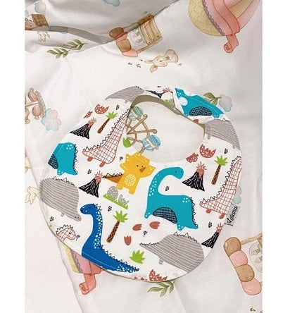 Fabric Round Bibs Baby Neck Burpy Bib Laluna