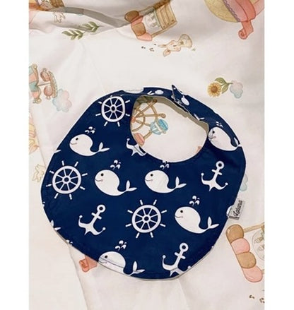 Fabric Round Bibs Baby Neck Burpy Bib Laluna