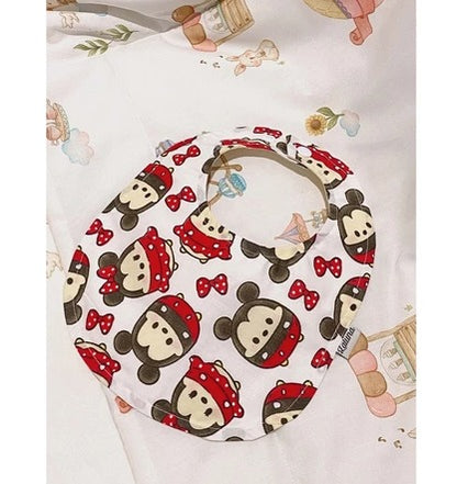 Fabric Round Bibs Baby Neck Burpy Bib Laluna