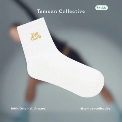 MoveActive Crew Non Slip Grip Pilates Socks