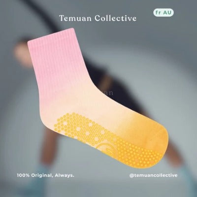 MoveActive Crew Non Slip Grip Pilates Socks