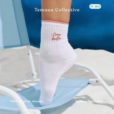 MoveActive Crew Non Slip Grip Pilates Socks