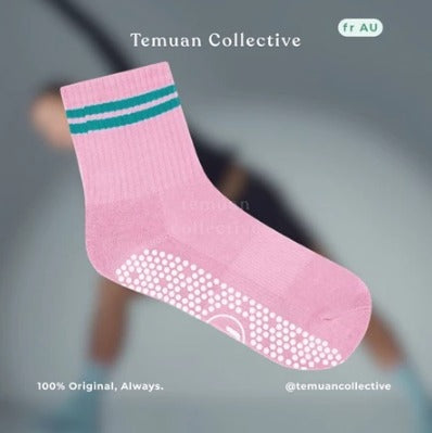 MoveActive Crew Non Slip Grip Pilates Socks