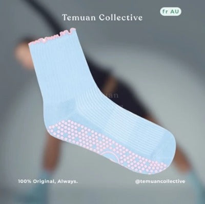 MoveActive Crew Non Slip Grip Pilates Socks