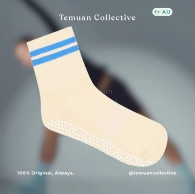 MoveActive Crew Non Slip Grip Pilates Socks