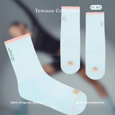 MoveActive Crew Non Slip Grip Pilates Socks