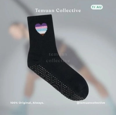 MoveActive Crew Non Slip Grip Pilates Socks