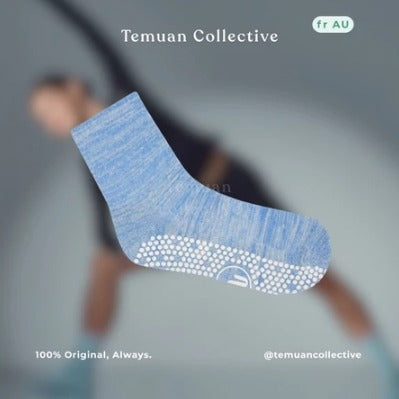 MoveActive Crew Non Slip Grip Pilates Socks