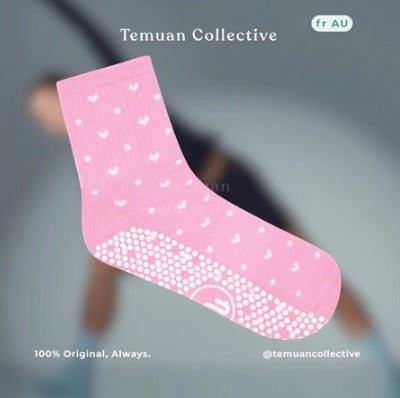 MoveActive Crew Non Slip Grip Pilates Socks