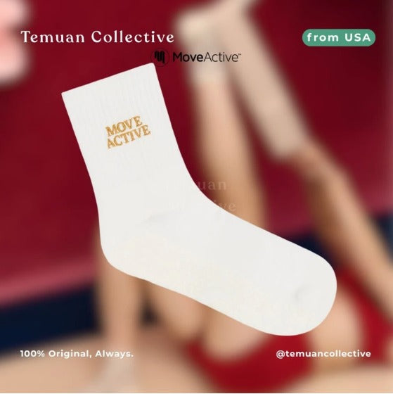 MoveActive Crew Non Slip Grip Pilates Socks