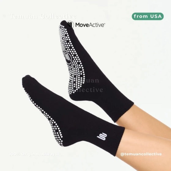 MoveActive Crew Non Slip Grip Pilates Socks