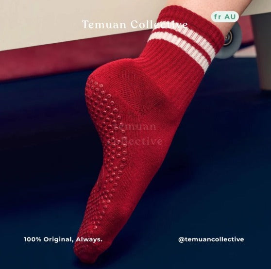 MoveActive Crew Non Slip Grip Pilates Socks