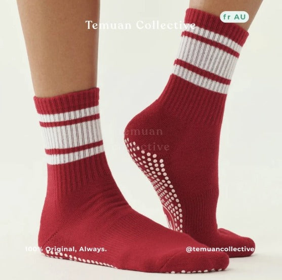 MoveActive Crew Non Slip Grip Pilates Socks