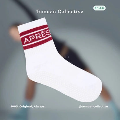 MoveActive Crew Non Slip Grip Pilates Socks