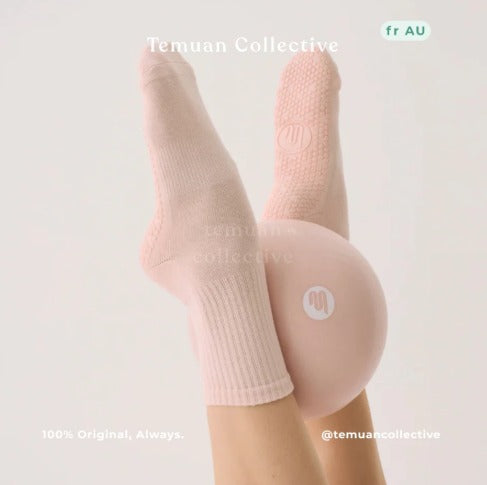 MoveActive Crew Non Slip Grip Pilates Socks