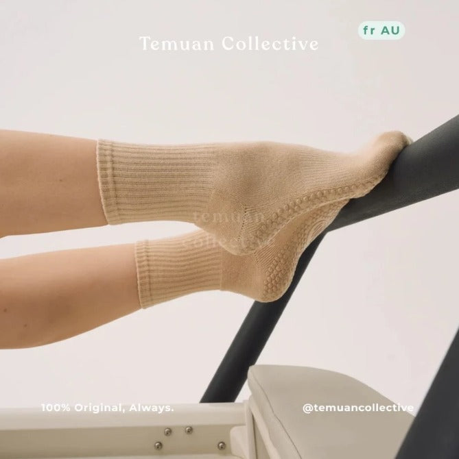 MoveActive Crew Non Slip Grip Pilates Socks