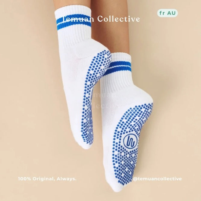 MoveActive Crew Non Slip Grip Pilates Socks
