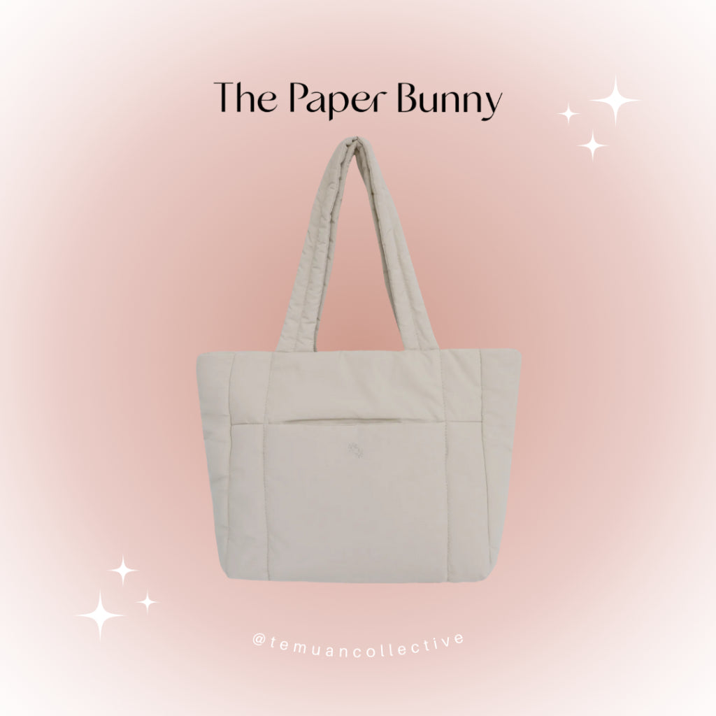 The Paper Bunny Puffer Shopper Bag