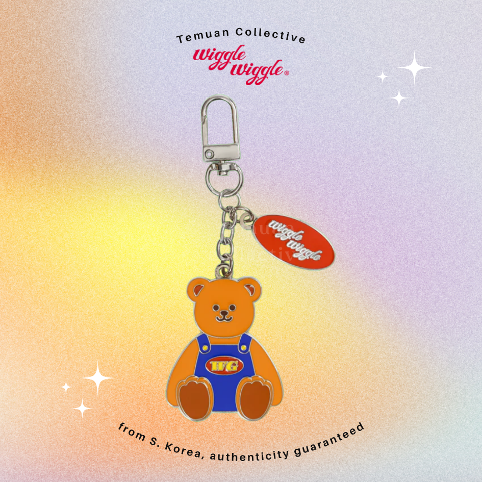 Wiggle Wiggle Metal Charm Keyring